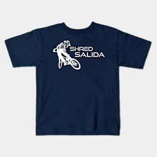 Shred Salida Colorado Mountain Biking Kids T-Shirt